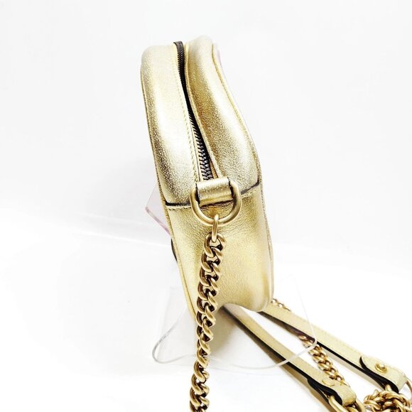 Authentic Gucci Pink Leather Shoulder Bag mon845-111125 - Picture 4 of 16